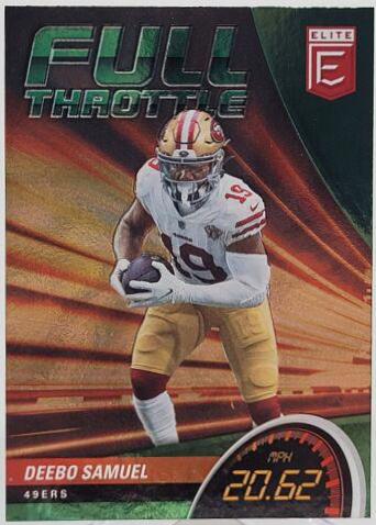 Deebo Samuel #FT14 Football Cards 2022 Panini Donruss Elite Full Throttle
