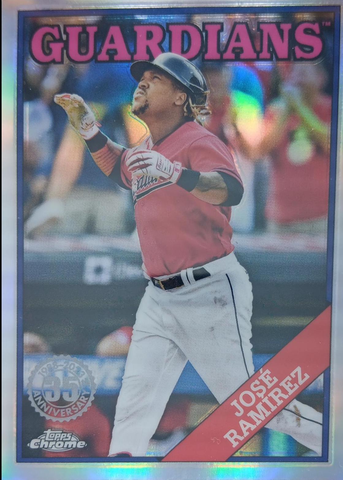 Jose Ramirez #88BC-17 Baseball Cards 2023 Topps Chrome 1988
