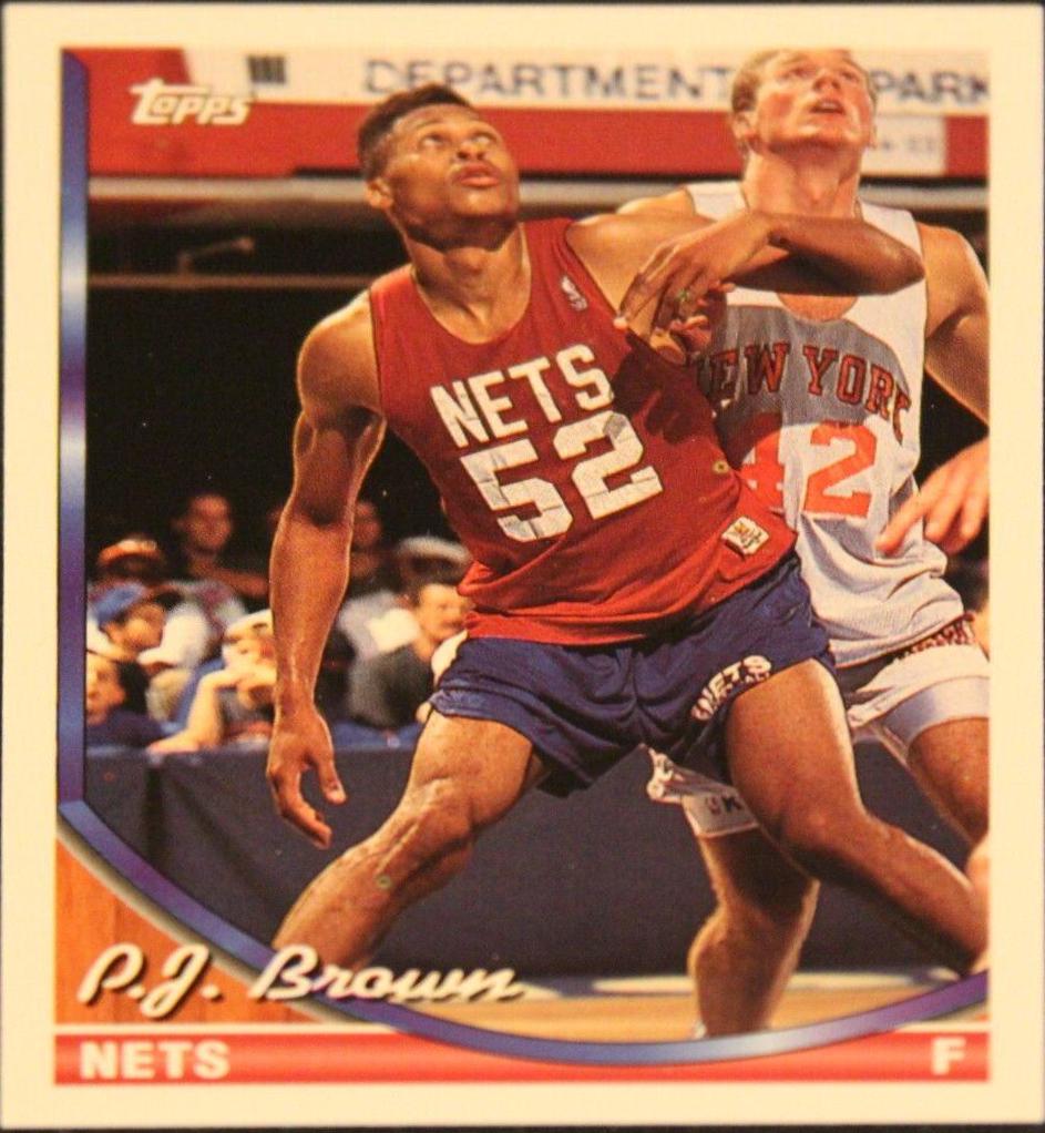 P.J. Brown #94 Basketball Cards 1993 Topps