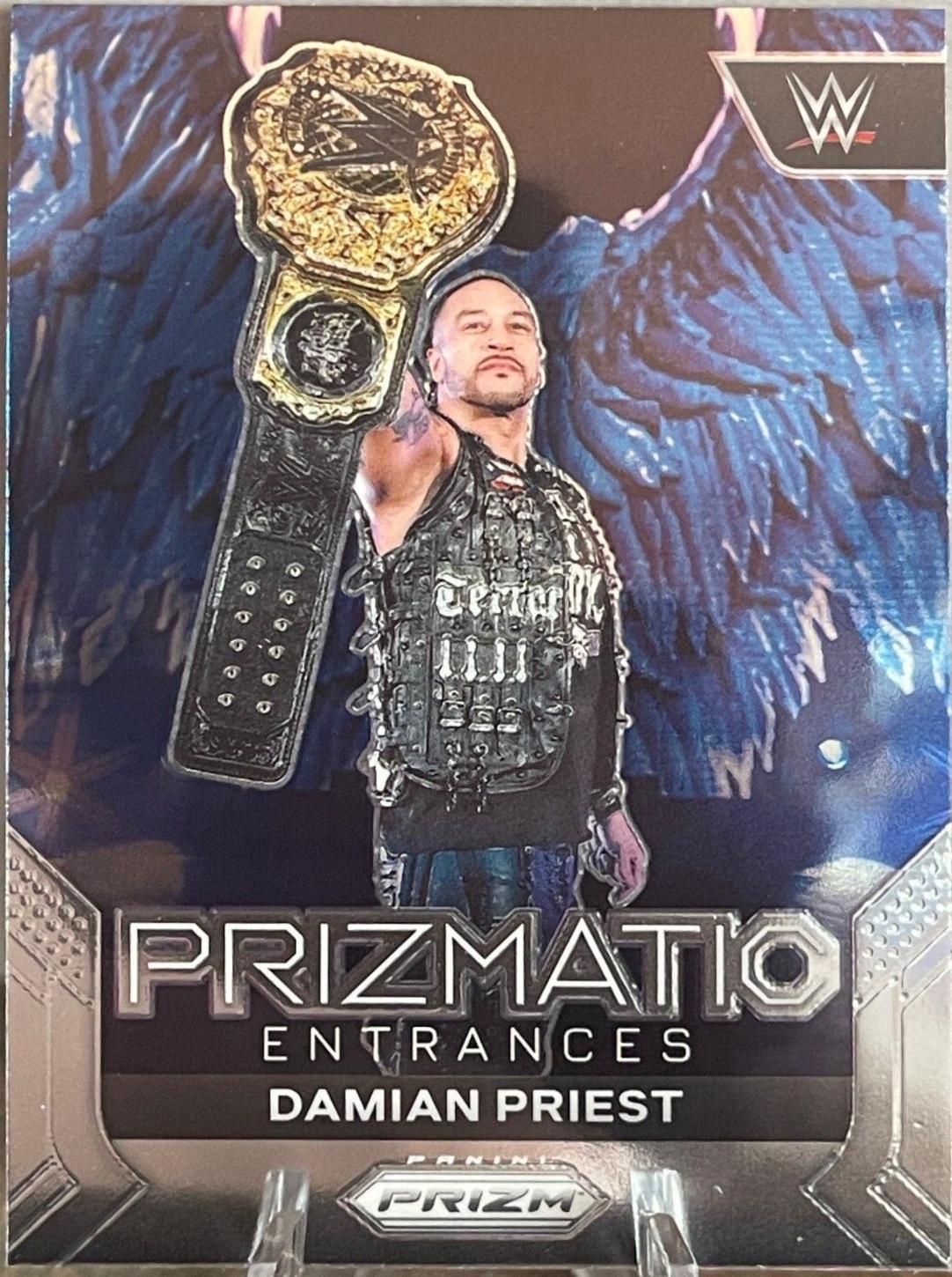 Damian Priest #6 Wrestling Cards 2024 Panini Prizm WWE Prizmatic Entrances