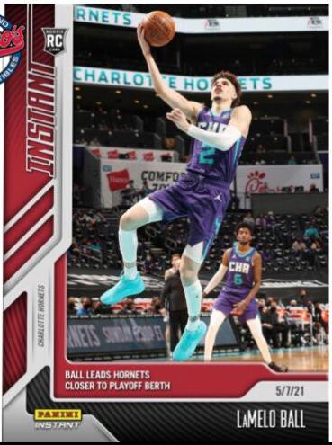 LaMelo Ball #171 Basketball Cards 2020 Panini Instant