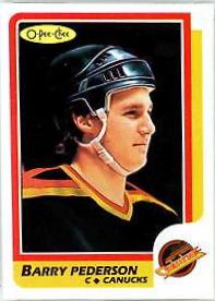 Barry Pederson #34 Hockey Cards 1986 O-Pee-Chee