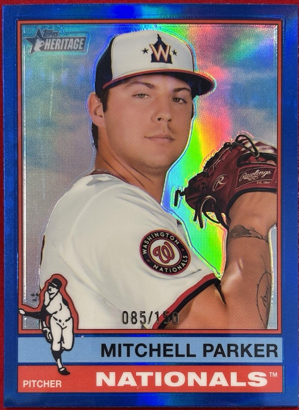 Mitchell Parker [Blue Chrome Variation] #311