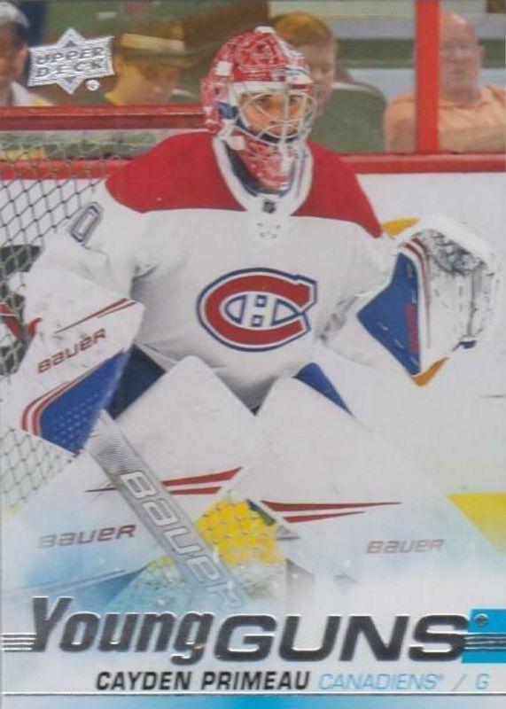 Cayden Primeau #454 Hockey Cards 2019 Upper Deck
