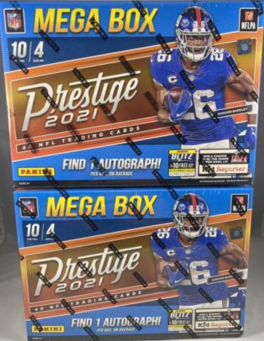 Mega Box Football Cards 2021 Panini Prestige