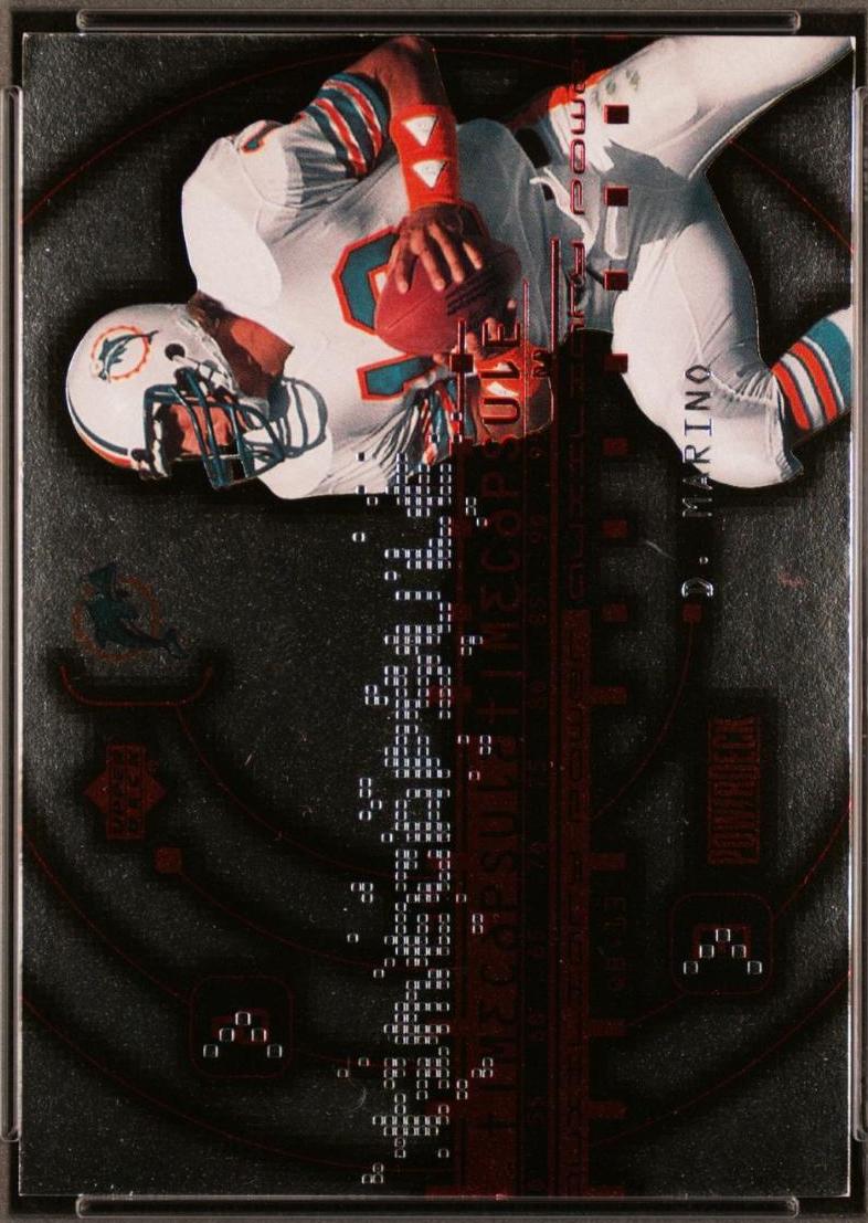 1999 Dan Marino #AUXT5 1999 Upper Deck Powerdeck Time Capsule Football