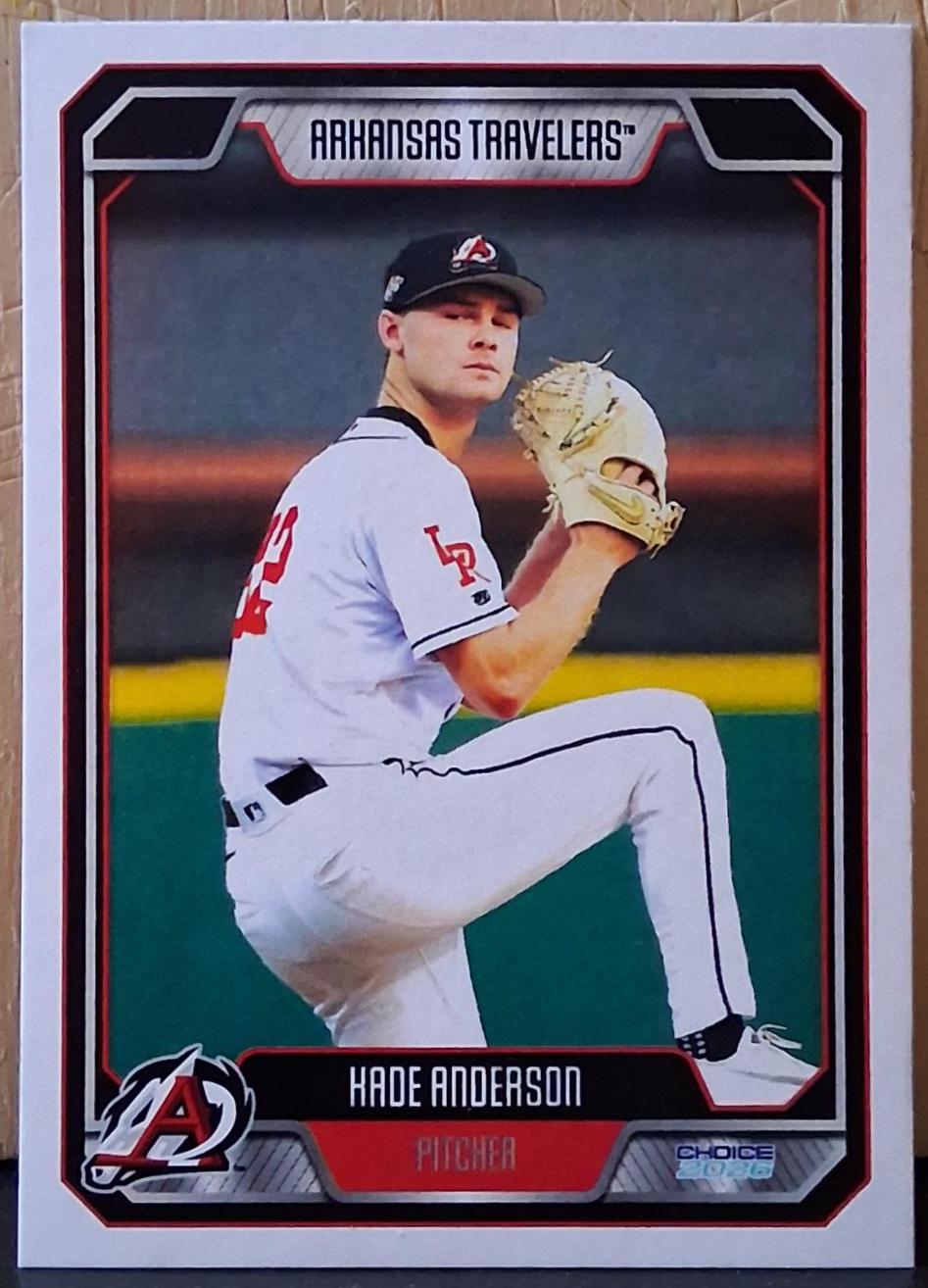 Kade Anderson #2 2026 Choice Arkansas Travelers Baseball