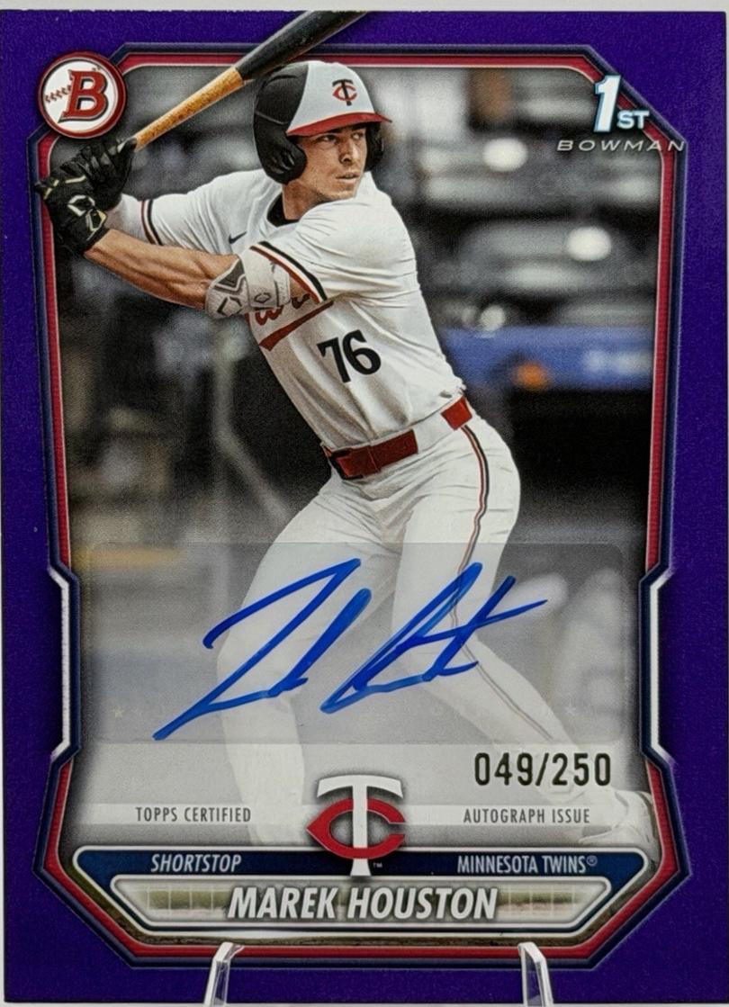 Marek Houston #BPA-MH 2026 Bowman Paper Prospect Autograph Baseball