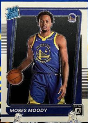 Moses Moody #184 Basketball Cards 2021 Panini Donruss Optic