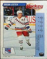 Brian Leetch #239 Hockey Cards 1992 Panini Stickers
