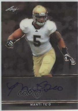 Manti Te'o #BA-MT1 2013 Leaf Metal Draft Football