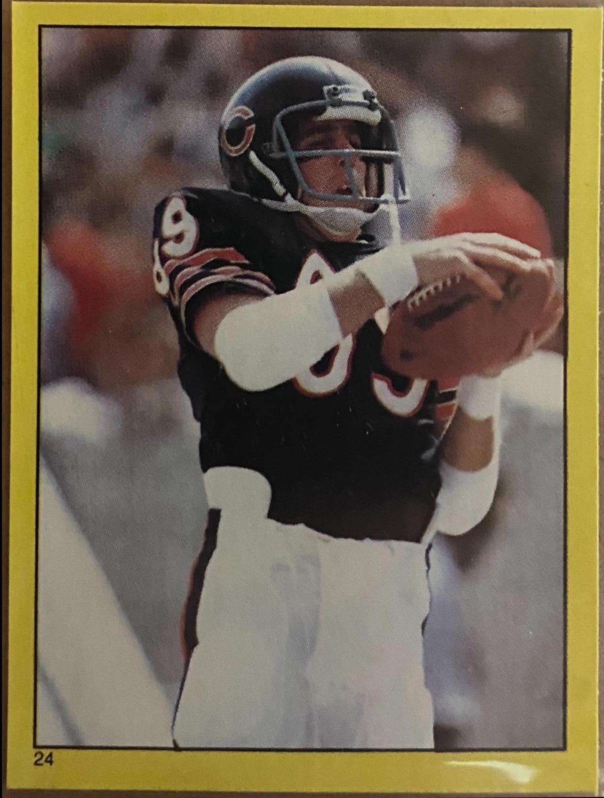 Ken Margerum #24 Football Cards 1982 Topps Stickers