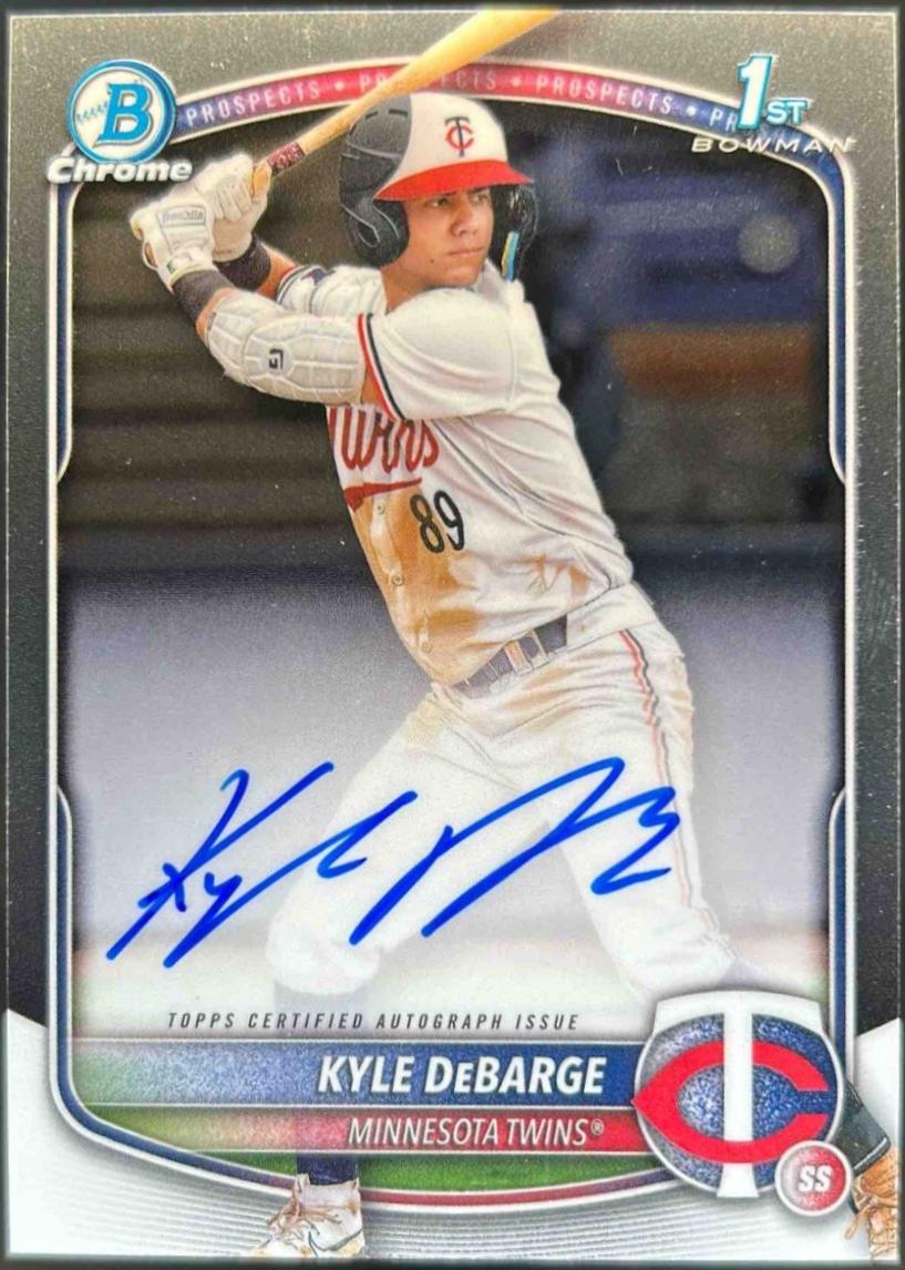 Kyle DeBarge #CPA-KD Baseball Cards 2025 Bowman Chrome Prospect Autograph