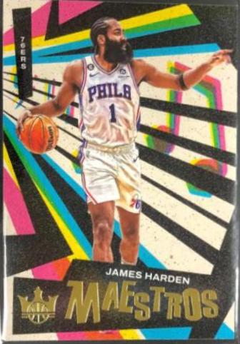 James Harden #9 Basketball Cards 2022 Panini Court Kings Maestros