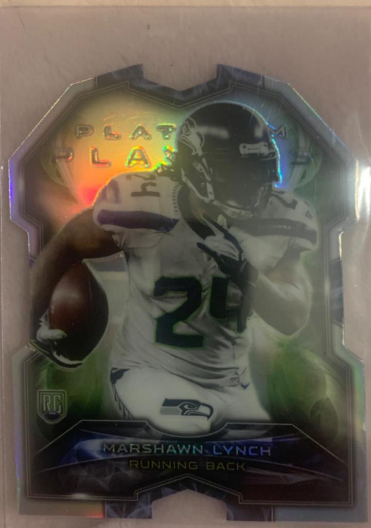 Marshawn Lynch #PDC- ML Football Cards 2015 Topps Platinum Players Die-Cut