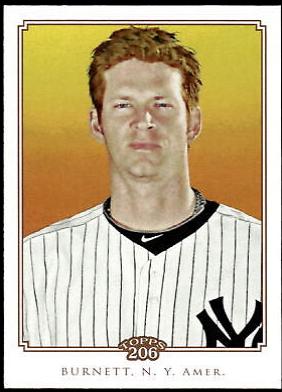 A.J. Burnett #42 Baseball Cards 2010 Topps 206