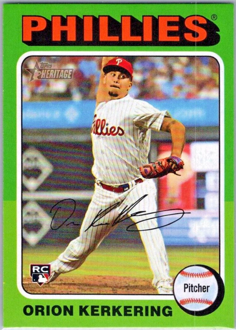 Orion Kerkering #669 Baseball Cards 2024 Topps Heritage