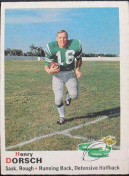 Henry Dorsch #74 1970 O Pee Chee Cfl Football