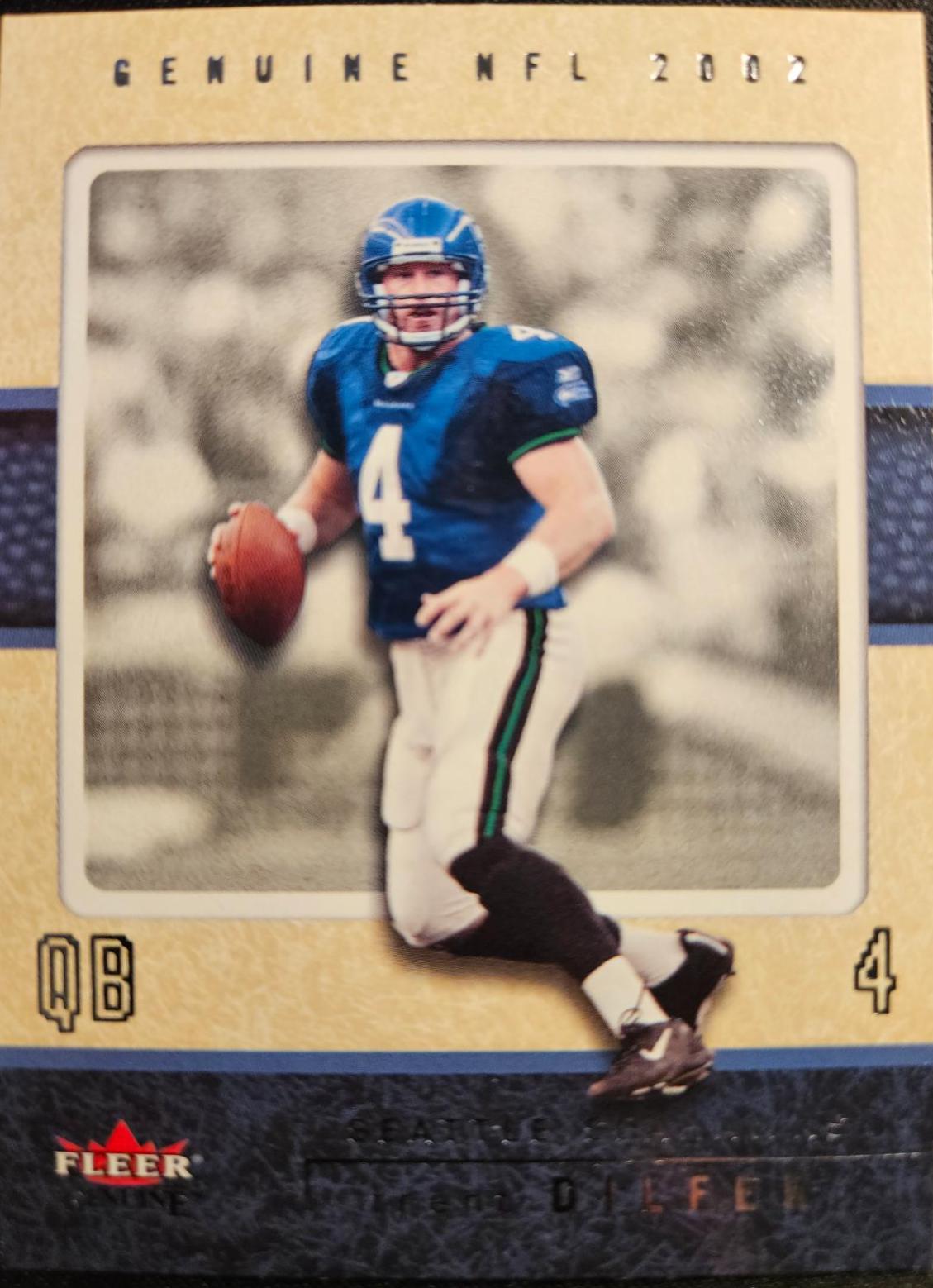 Trent Dilfer #105 Football Cards 2002 Fleer Genuine