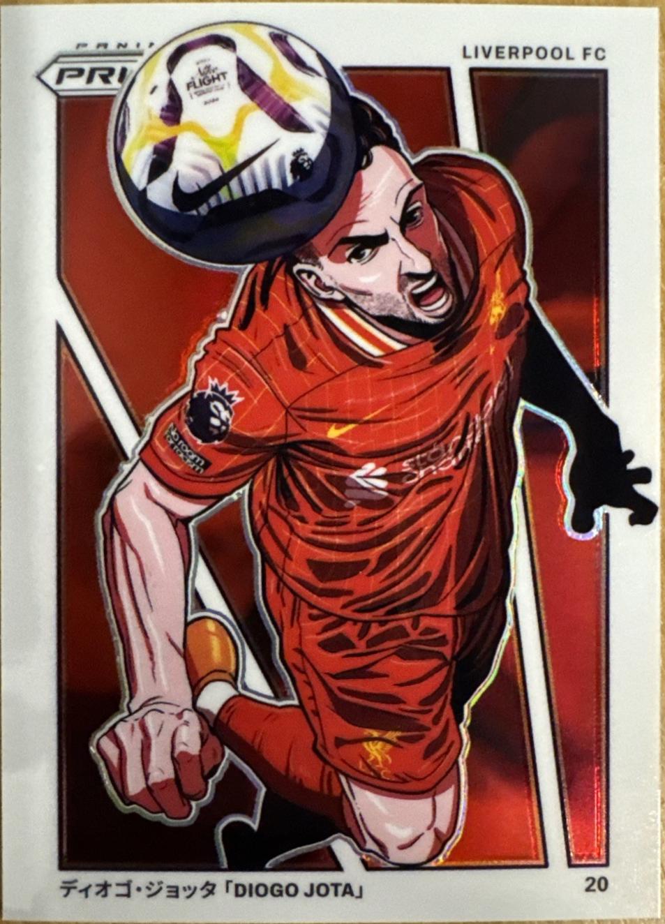 Diogo Jota #1 Soccer Cards 2024 Panini Prizm Premier League Manga