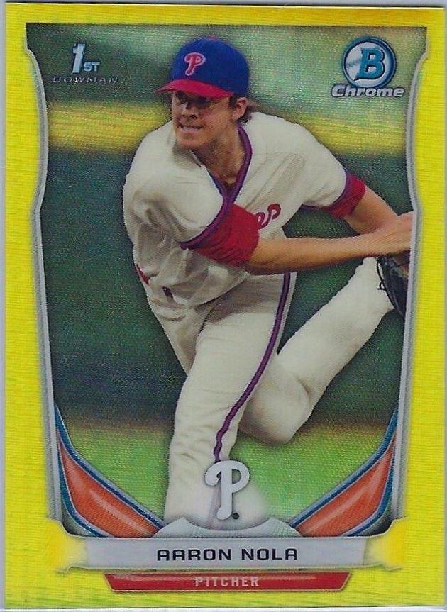 Aaron Nola [Yellow Refractor] #294