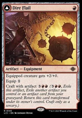 Dire Flail // Dire Blunderbuss #145 Magic Lost Caverns of Ixalan