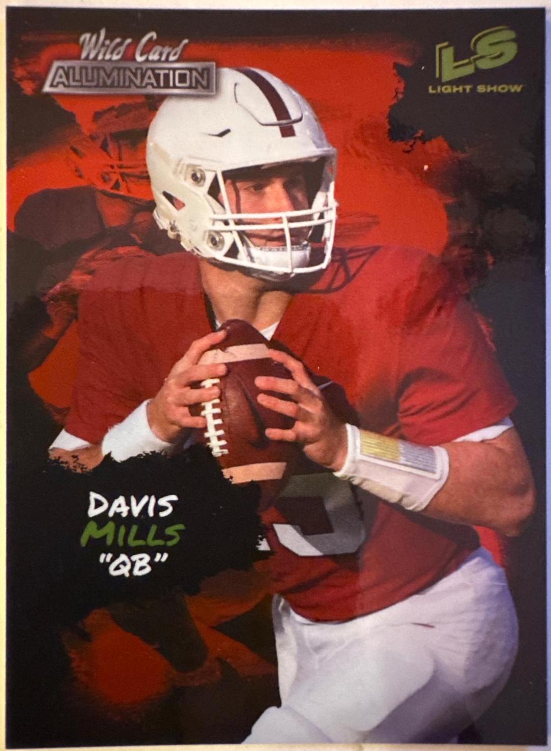 Davis Mills #LS 8 Football Cards 2021 Wild Card Alumination Light Show