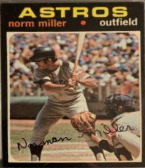 Norm Miller #18 Baseball Cards 1971 Topps
