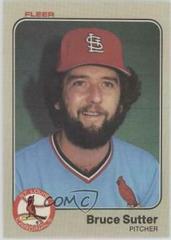 Bruce Sutter #24 Baseball Cards 1983 Fleer Prices