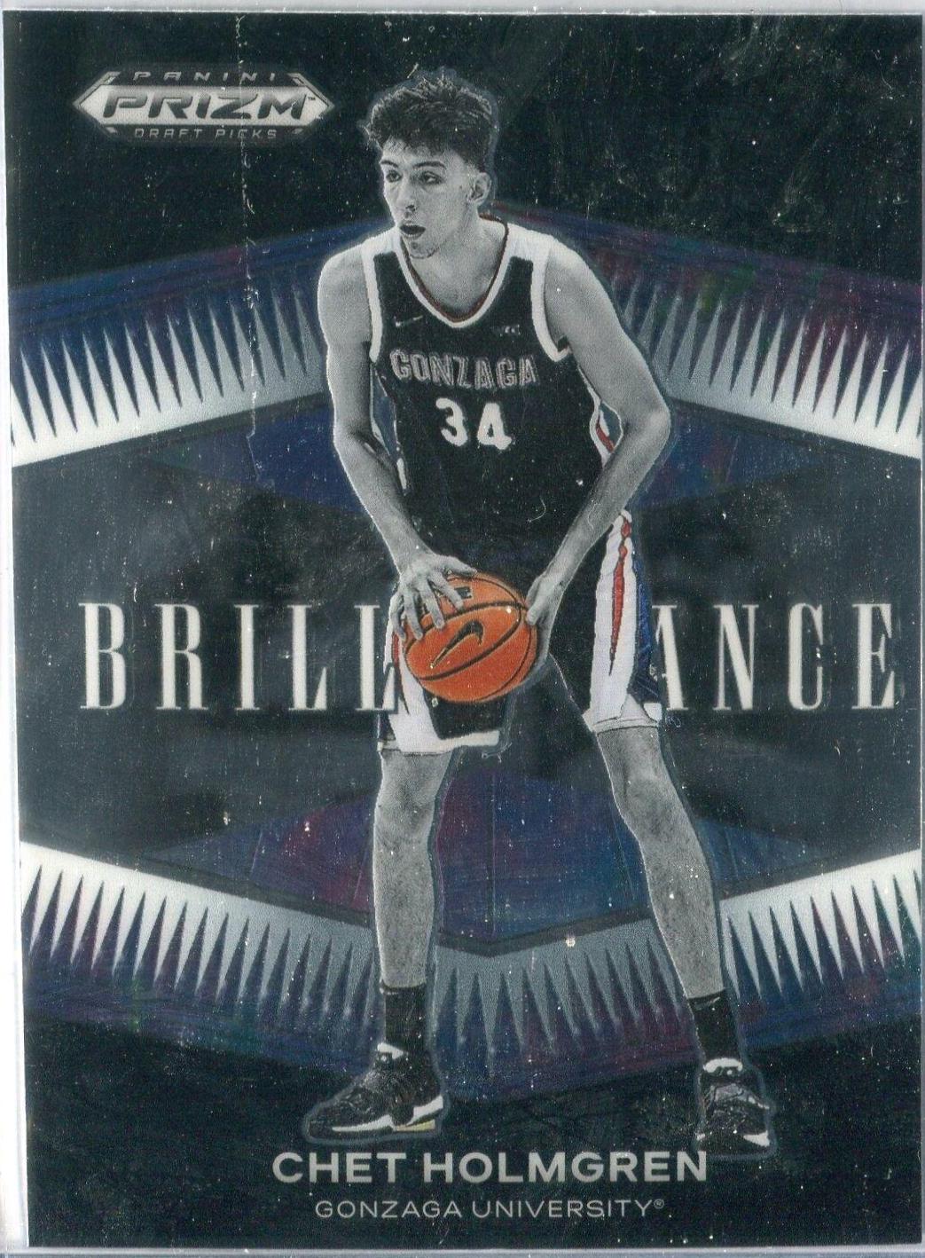 Chet Holmgren #BR-CH Basketball Cards 2022 Panini Prizm Draft Picks Brilliance
