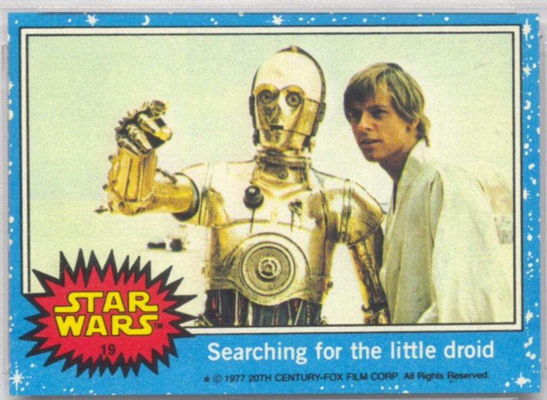 Searching for the little droid #19 1977 Topps Star Wars
