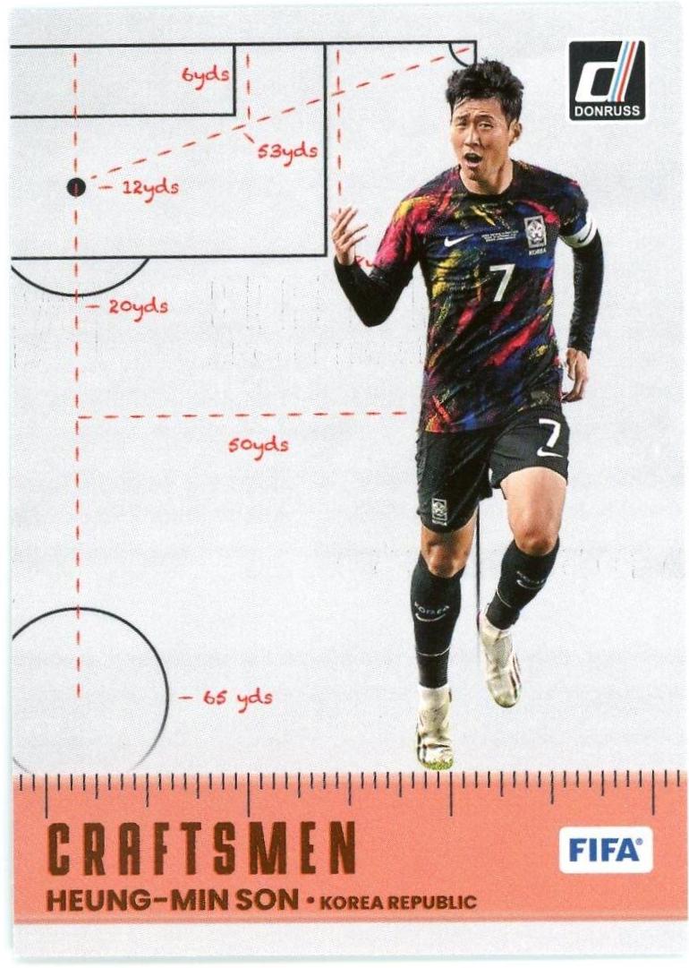 Heung Min Son #18 Soccer Cards 2022 Panini Donruss Craftsmen
