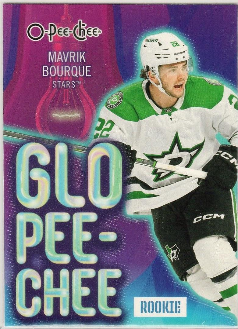 Mavrik Bourque #GLO-6 Hockey Cards 2024 O-Pee-Chee Glo-Pee-Chee