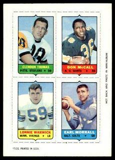 Clendon Thomas, Don McCall, Lonnie Warwick, Earl Morrall