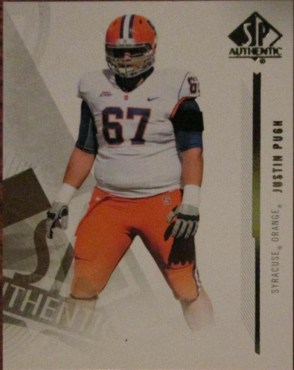 Justin Pugh #12 Football Cards 2013 SP Authentic