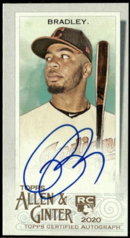 Bobby Bradley #MA-BBR 2020 Topps Allen & Ginter Mini Autographs Baseball