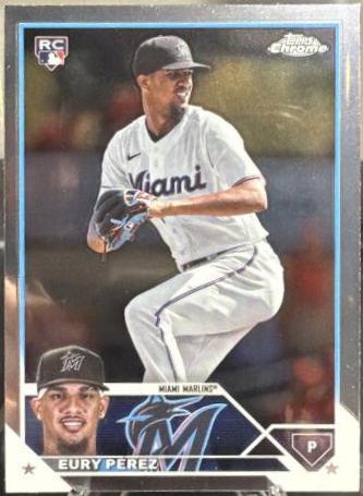 Eury Perez #USC100 Baseball Cards 2023 Topps Chrome Update