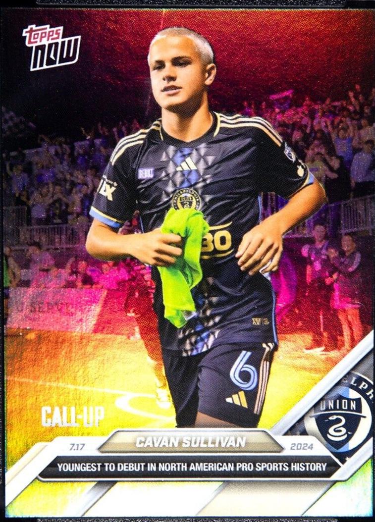 Cavan Sullivan #107SP Soccer Cards 2024 Topps Now MLS
