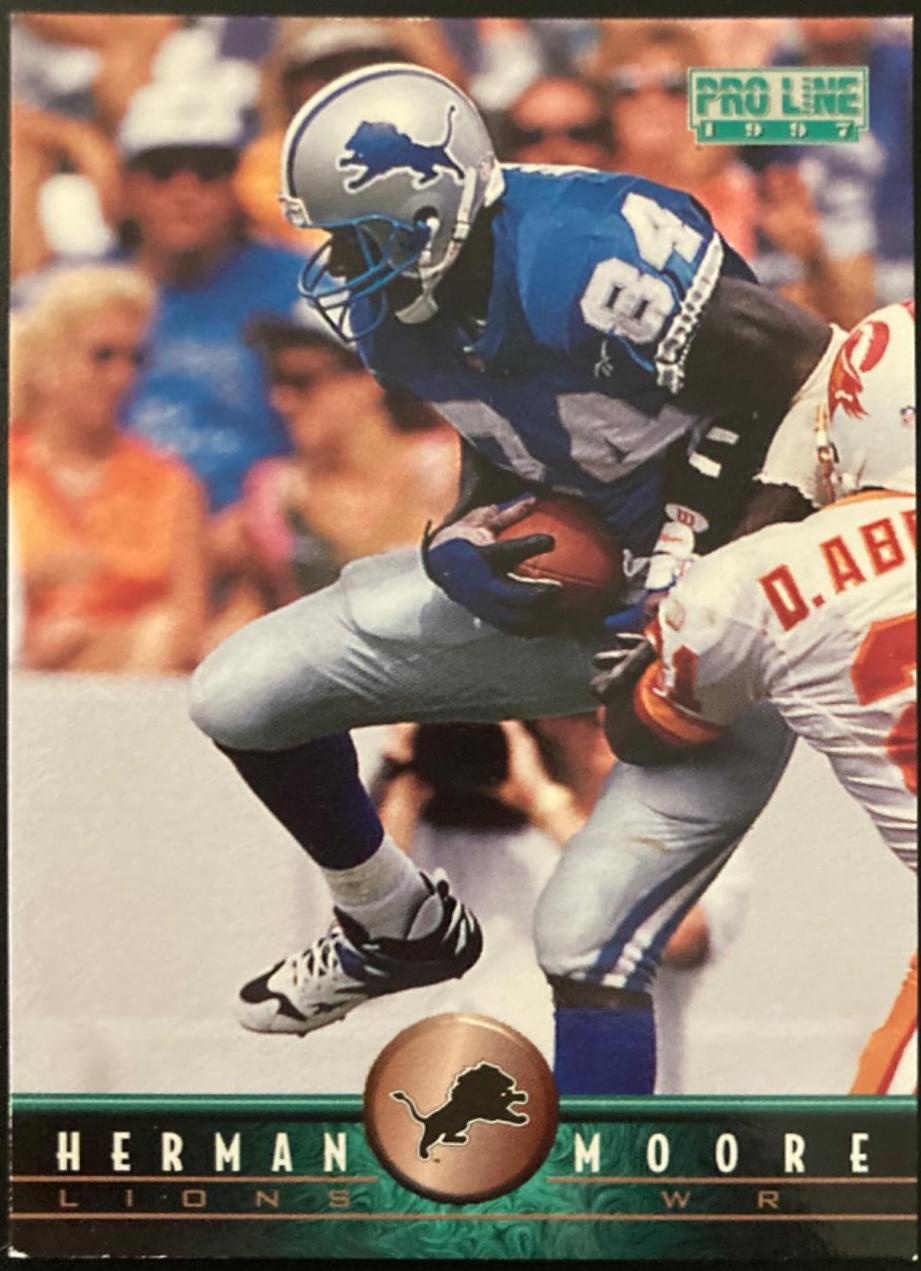 Herman Moore #89 Football Cards 1997 Pro Line