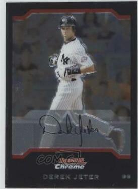 Derek Jeter #3 Baseball Cards 2004 Bowman Chrome