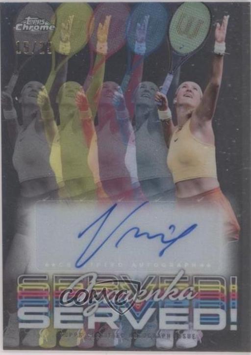 Victoria Azarenka #CSS-VA Tennis Cards 2024 Topps Chrome Served Signature