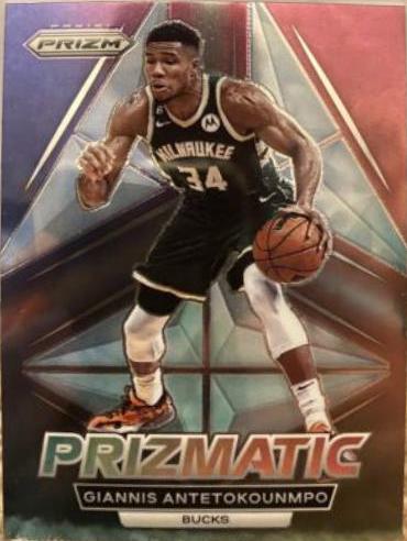 Giannis Antetokounmpo #5 Basketball Cards 2022 Panini Prizm Prizmatic