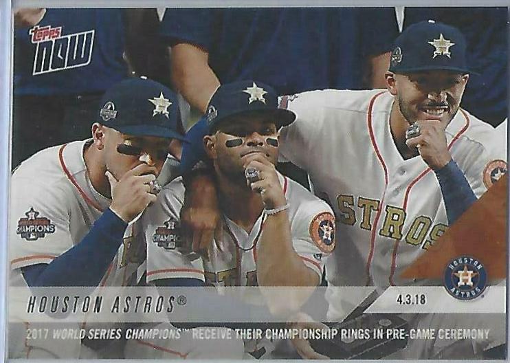 Houston Astros #29 Baseball Cards 2018 Topps Now