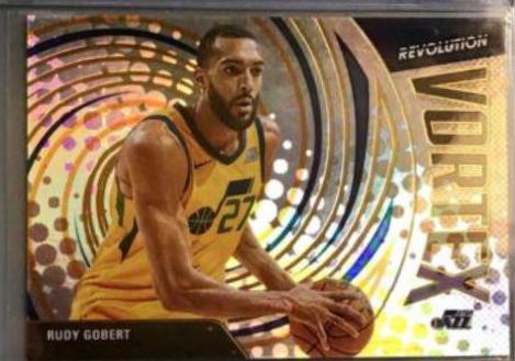 Rudy Gobert #4 Basketball Cards 2020 Panini Revolution Vortex