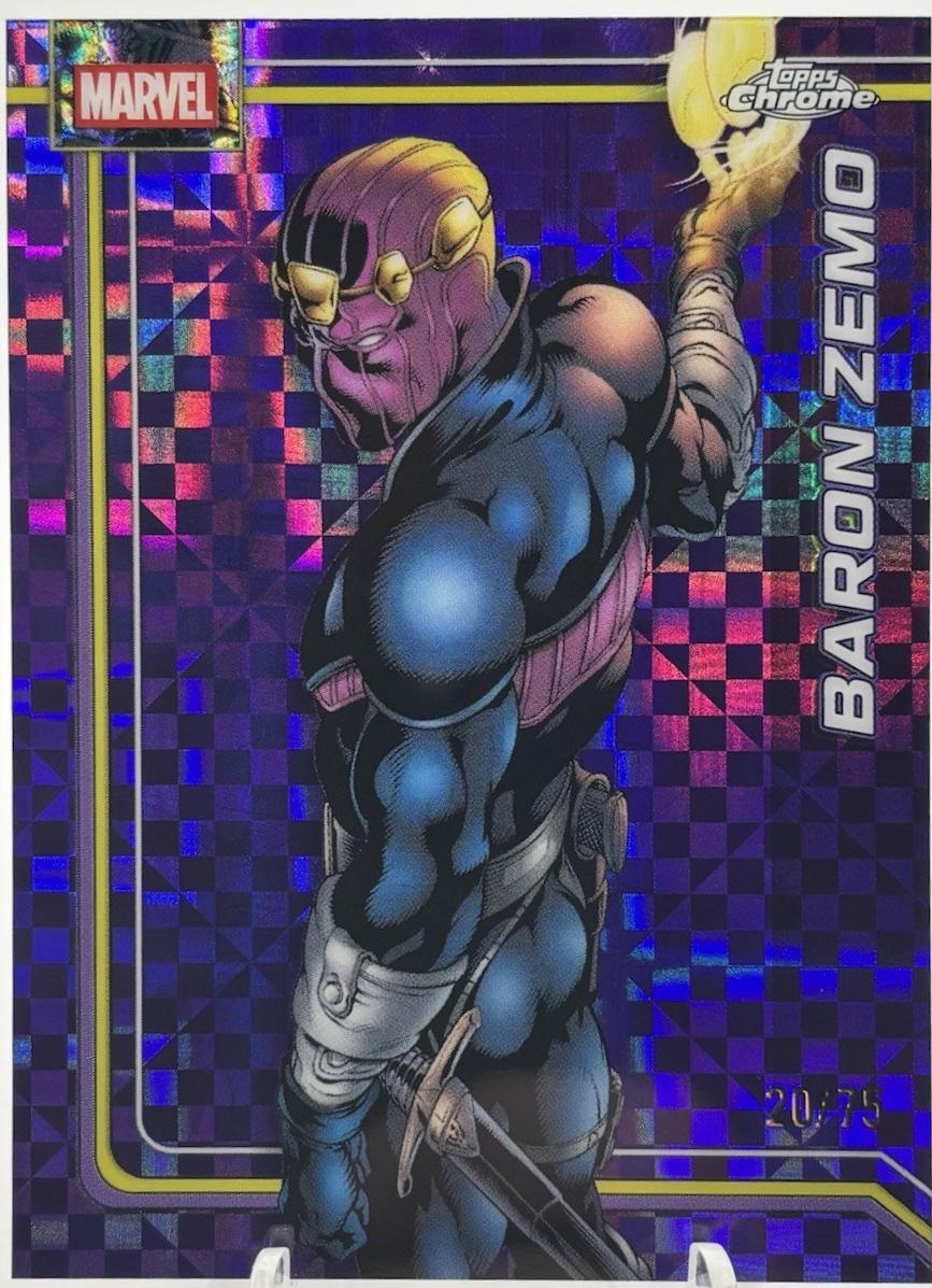 Baron Zemo [Purple Shimmer Refractor] #9 Prices | Marvel 2026