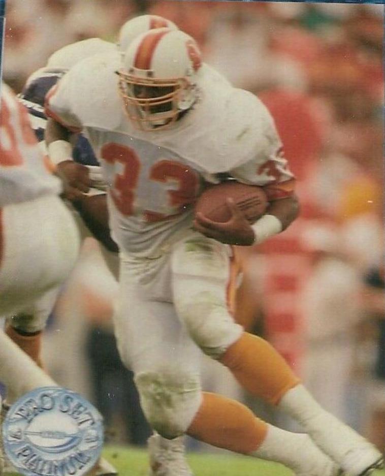 Reggie Cobb #117 Football Cards 1991 Pro Set Platinum