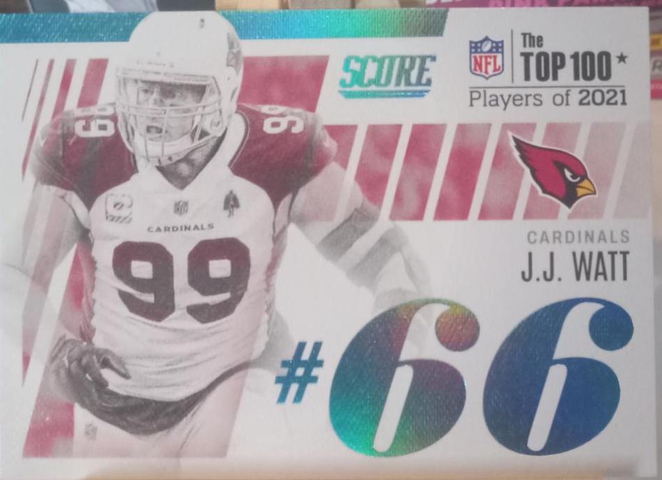 J. J. Watt #T66 2022 Panini Score Top 100 Football