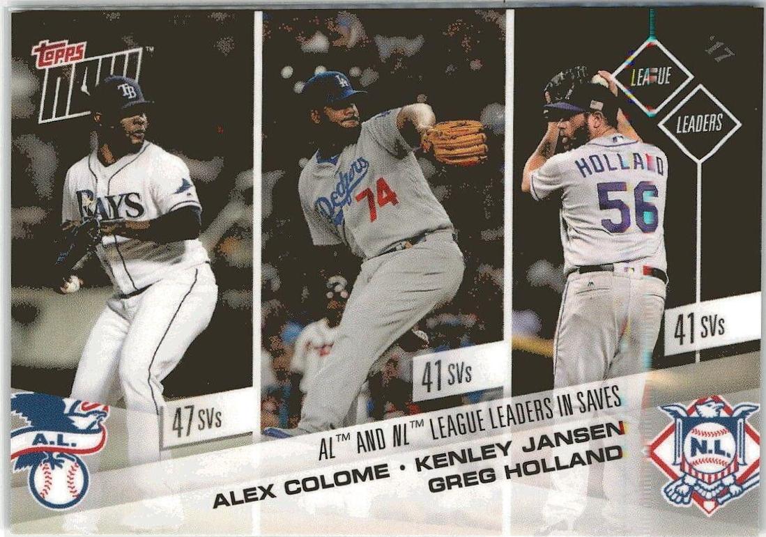 Alex Colome, Greg Holland, Kenley Jansen #689