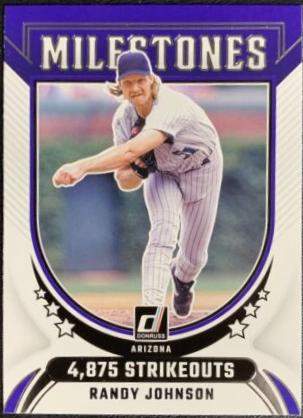 Randy Johnson #5 Baseball Cards 2024 Donruss Milestones