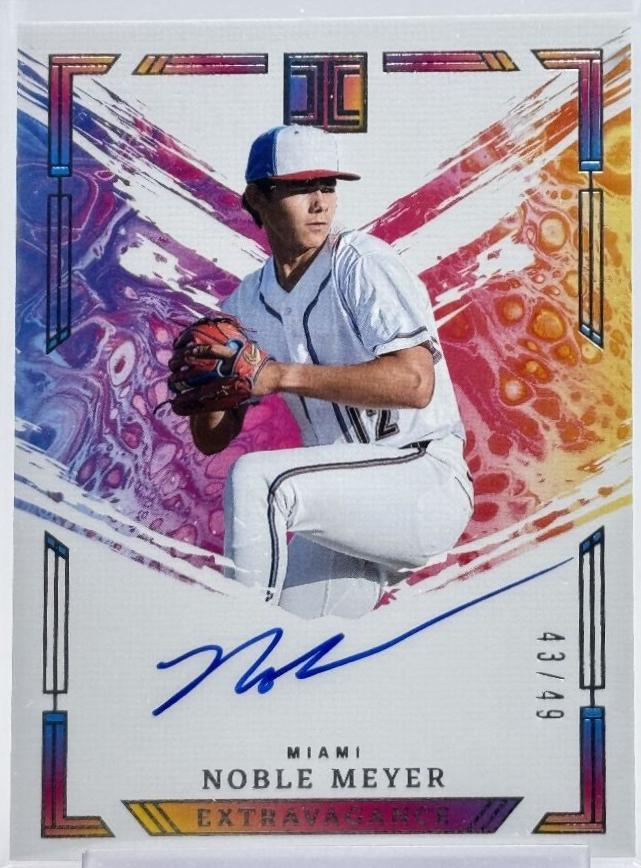 Noble Meyer #EA-NM Baseball Cards 2024 Panini Impeccable Extravagance Autograph